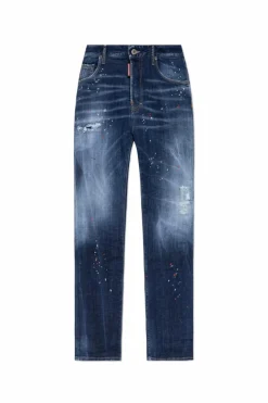 Dsquared2 GRANATOWY Jeansy `642`