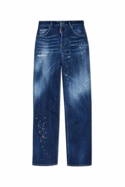 Dsquared2 GRANATOWY Jeansy `Traveller`