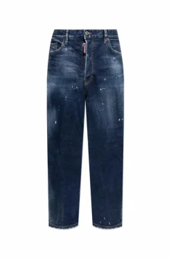 Dsquared2 GRANATOWY Jeansy `Bro`