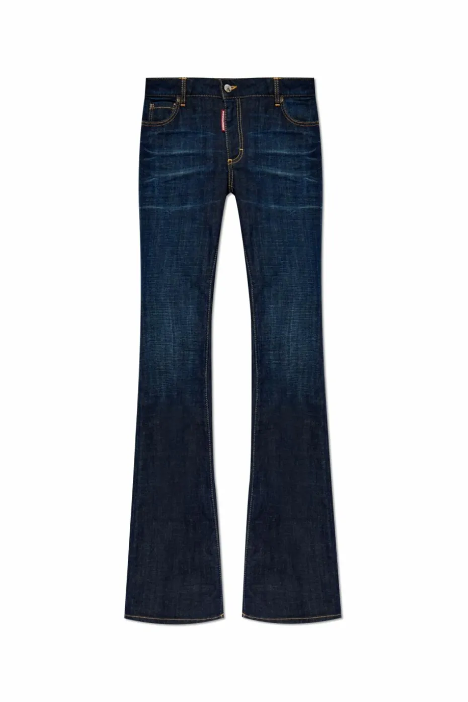 Dsquared2 GRANATOWY Jeansy `Medium Waist Flare`