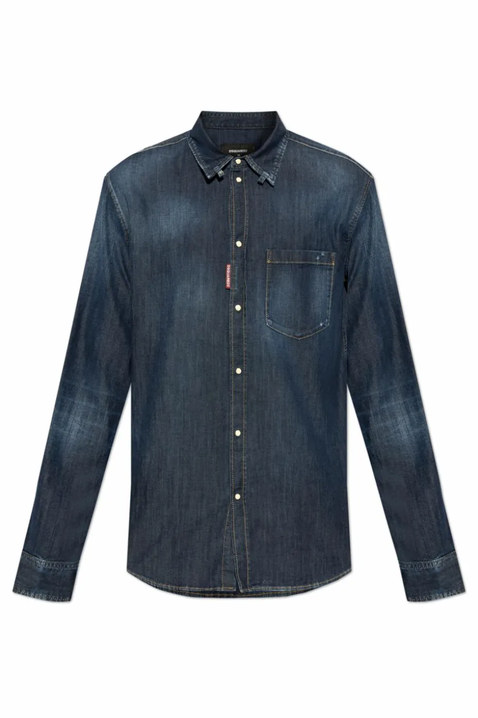 Dsquared2 GRANATOWY Koszula jeansowa