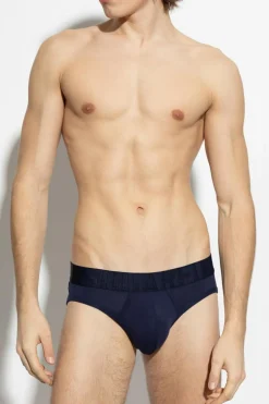 Dsquared2 GRANATOWY Slipy z logo