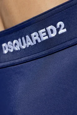 Dsquared2 GRANATOWY Slipy kąpielowe