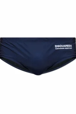 Dsquared2 GRANATOWY Slipy kąpielowe