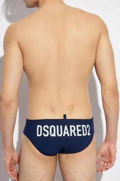 Dsquared2 GRANATOWY Slipy kąpielowe
