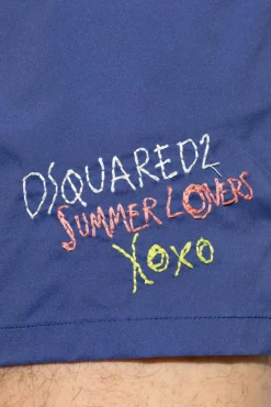Dsquared2 GRANATOWY Szorty kąpielowe kapsuła 'Summer Lovers'