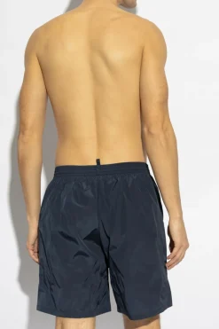 Dsquared2 GRANATOWY Szorty kąpielowe