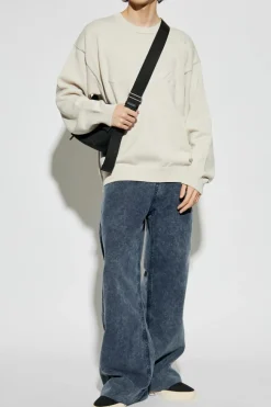 Dsquared2 kremowy Sweter z logo