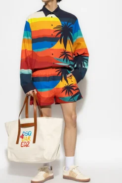 Dsquared2 MULTIKOLOR Koszula kapsuła `Summer Lovers`