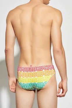 Dsquared2 MULTIKOLOR Slipy kąpielowe