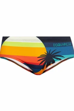 Dsquared2 MULTIKOLOR Slipy kąpielowe kapsuła 'Summer Lovers'