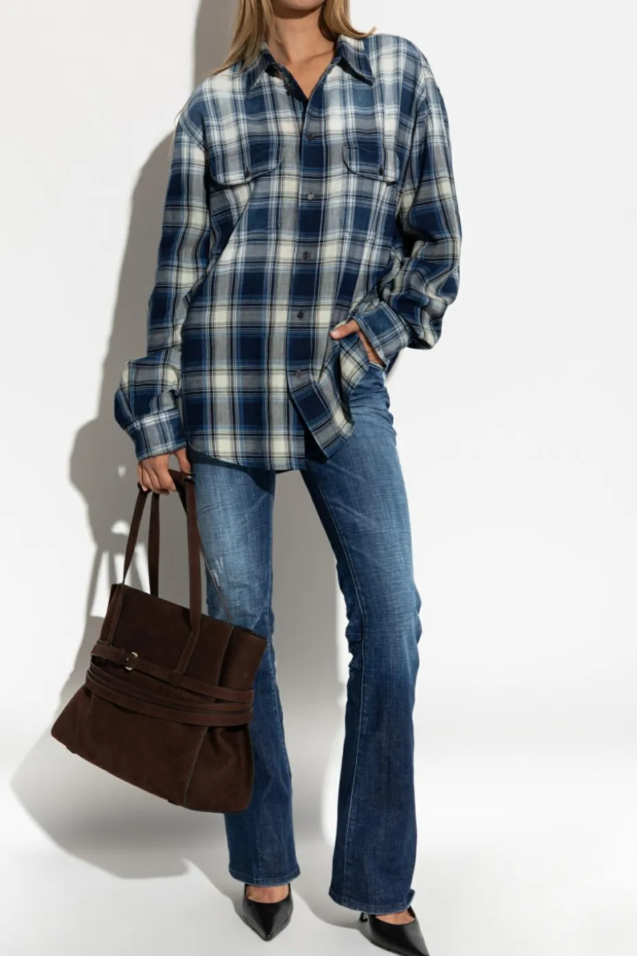 Dsquared2 NIEBIESKI Bawełniana koszula