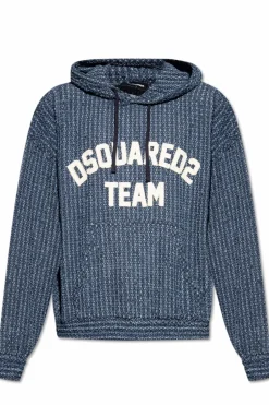 Dsquared2 NIEBIESKI Bluza z logo