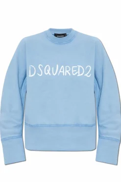 Dsquared2 NIEBIESKI Bluza z logo