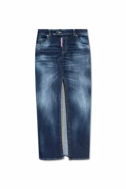 Dsquared2 NIEBIESKI Jeansowa spódnica