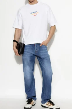 Dsquared2 NIEBIESKI Jeansy `642` kapsuła `Summer Lovers`