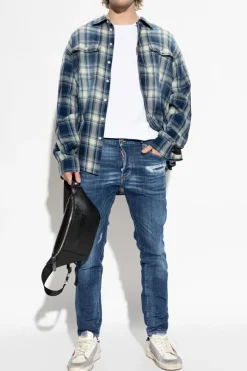Dsquared2 NIEBIESKI Jeansy `Skater`