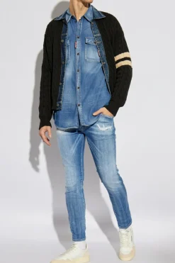 Dsquared2 NIEBIESKI Jeansy `Skater` Jean`