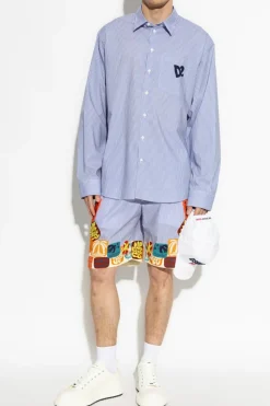 Dsquared2 NIEBIESKI Koszula kapsuła `Summer Lovers`