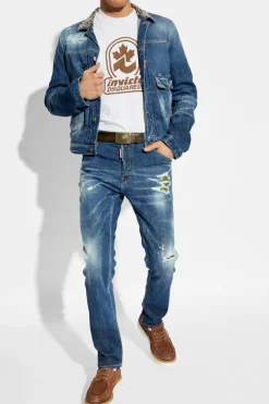 Dsquared2 NIEBIESKI Kurtka jeansowa