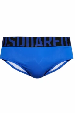 Dsquared2 NIEBIESKI Slipy kąpielowe