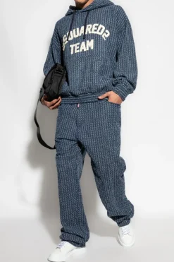 Dsquared2 NIEBIESKI Spodnie `Gym`