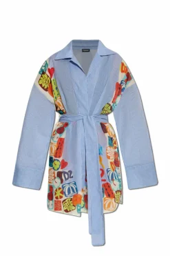 Dsquared2 NIEBIESKI Sukienka kapsuła `Summer Lovers`