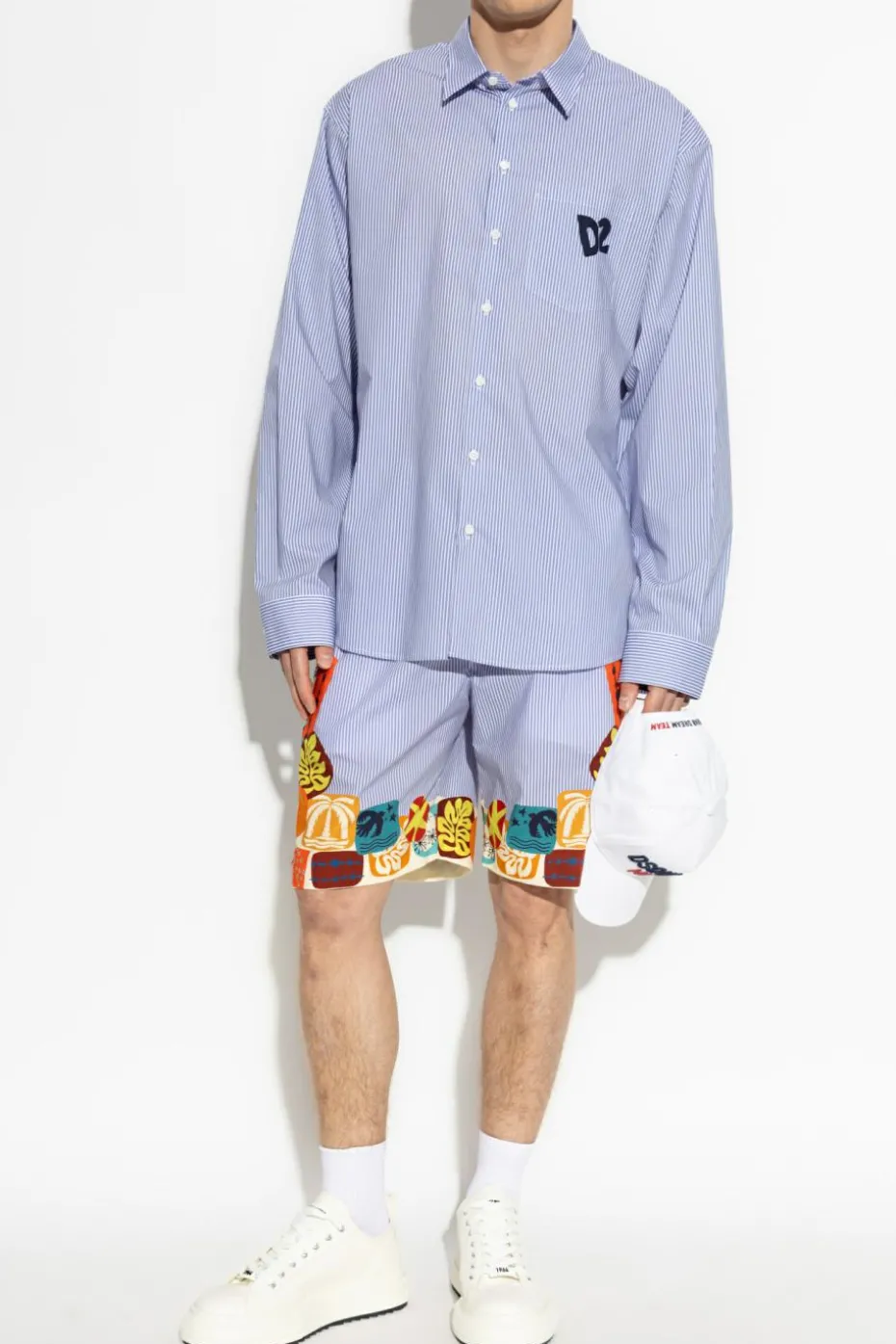 Dsquared2 NIEBIESKI Szorty kapsuła `Summer Lovers`