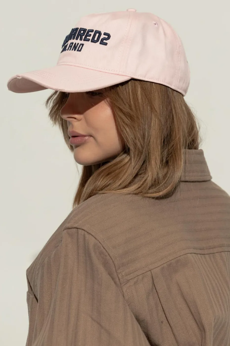 Dsquared2 RÓŻOWY Czapka z daszkiem