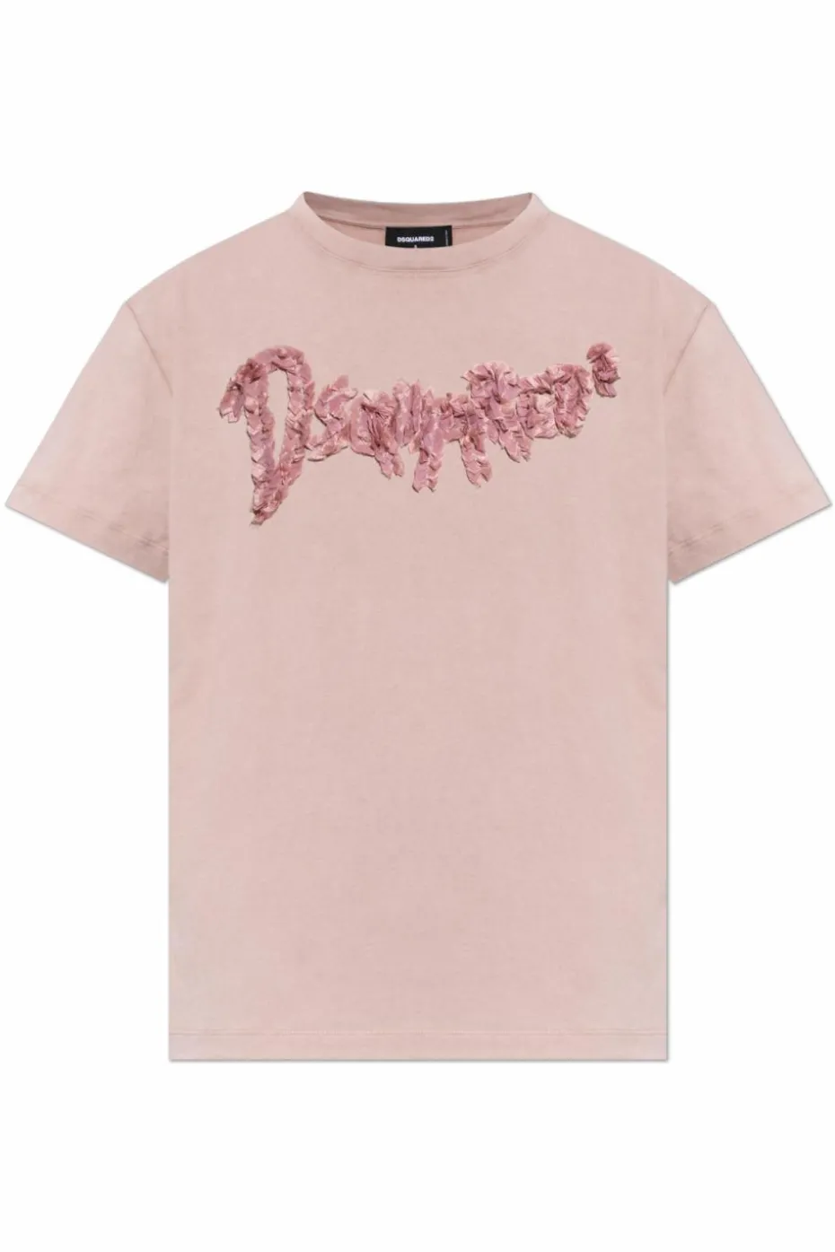 Dsquared2 RÓŻOWY T-shirt z aplikacją