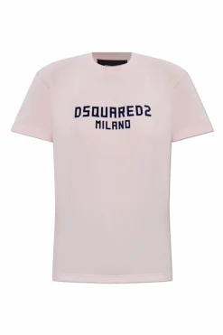 Dsquared2 RÓŻOWY T-shirt z logo