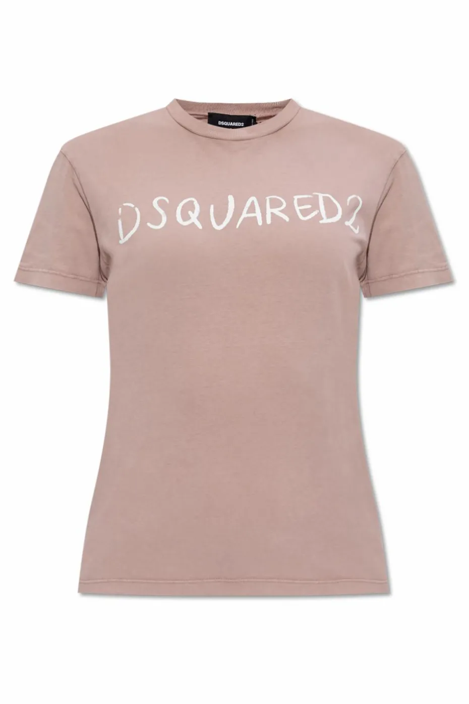 Dsquared2 RÓŻOWY T-shirt z nadrukiem