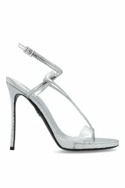 Dsquared2 SREBRNY Sandały na obcasie