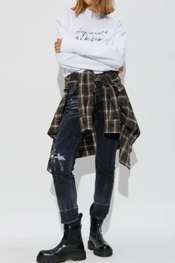 Dsquared2 SZARY Jeansy `Cool Girl`