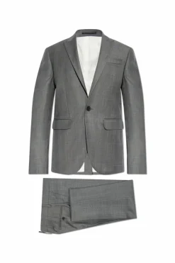 Dsquared2 SZARY Wełniany garnitur