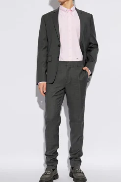 Dsquared2 SZARY Wełniany garnitur