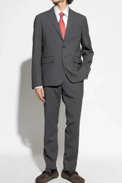 Dsquared2 SZARY Wełniany garnitur
