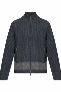 Dsquared2 SZARY Wełniany kardigan