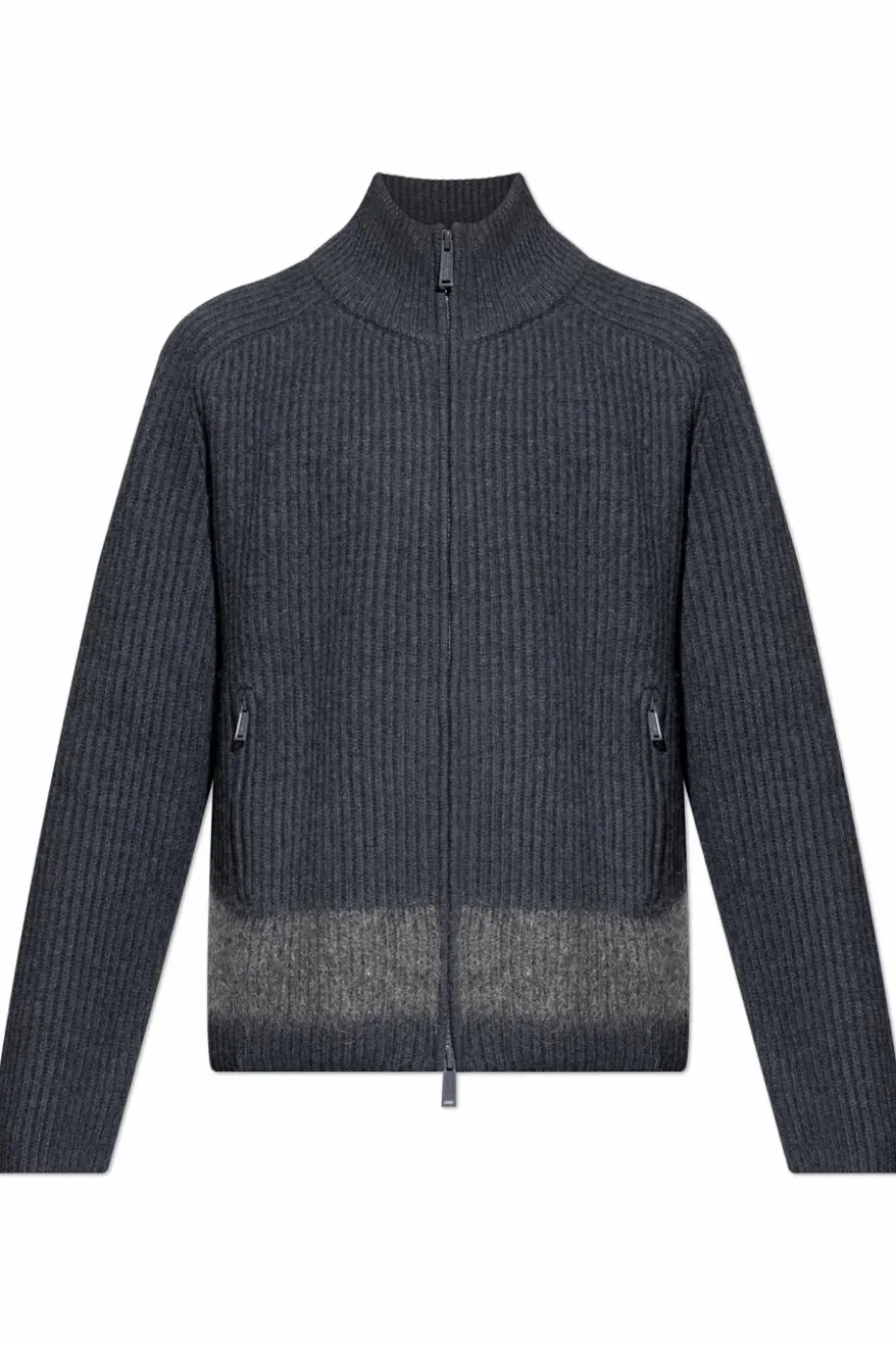 Dsquared2 SZARY Wełniany kardigan
