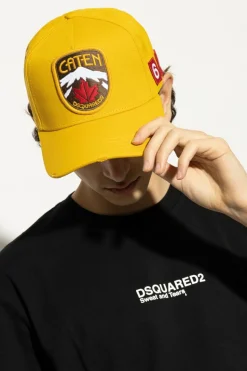 Dsquared2 ŻÓŁTY Czapka z daszkiem