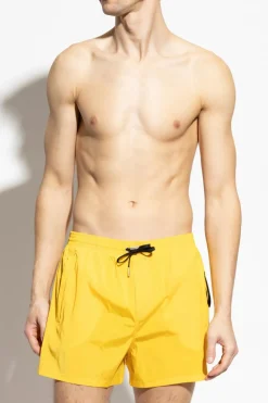Dsquared2 ŻÓŁTY Szorty kąpielowe