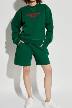 Dsquared2 ZIELONY Bluza z logo