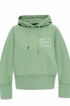 Dsquared2 ZIELONY Bluza z nadrukiem