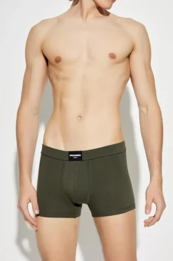 Dsquared2 ZIELONY Bokserki z logo