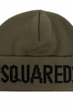 Dsquared2 ZIELONY Czapka z logo