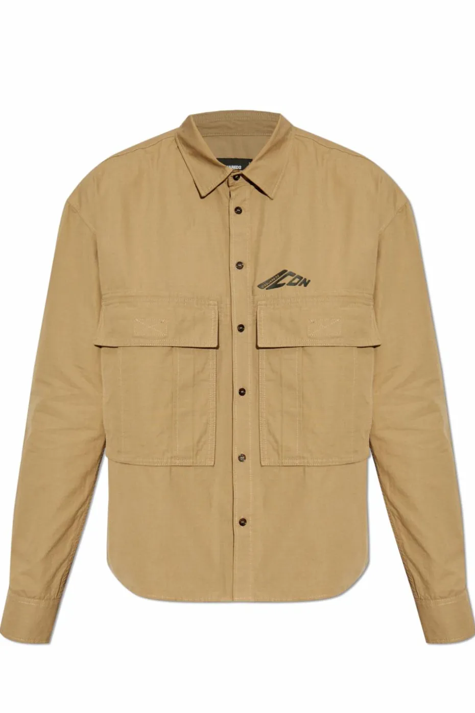 Dsquared2 ZIELONY Koszula z logo