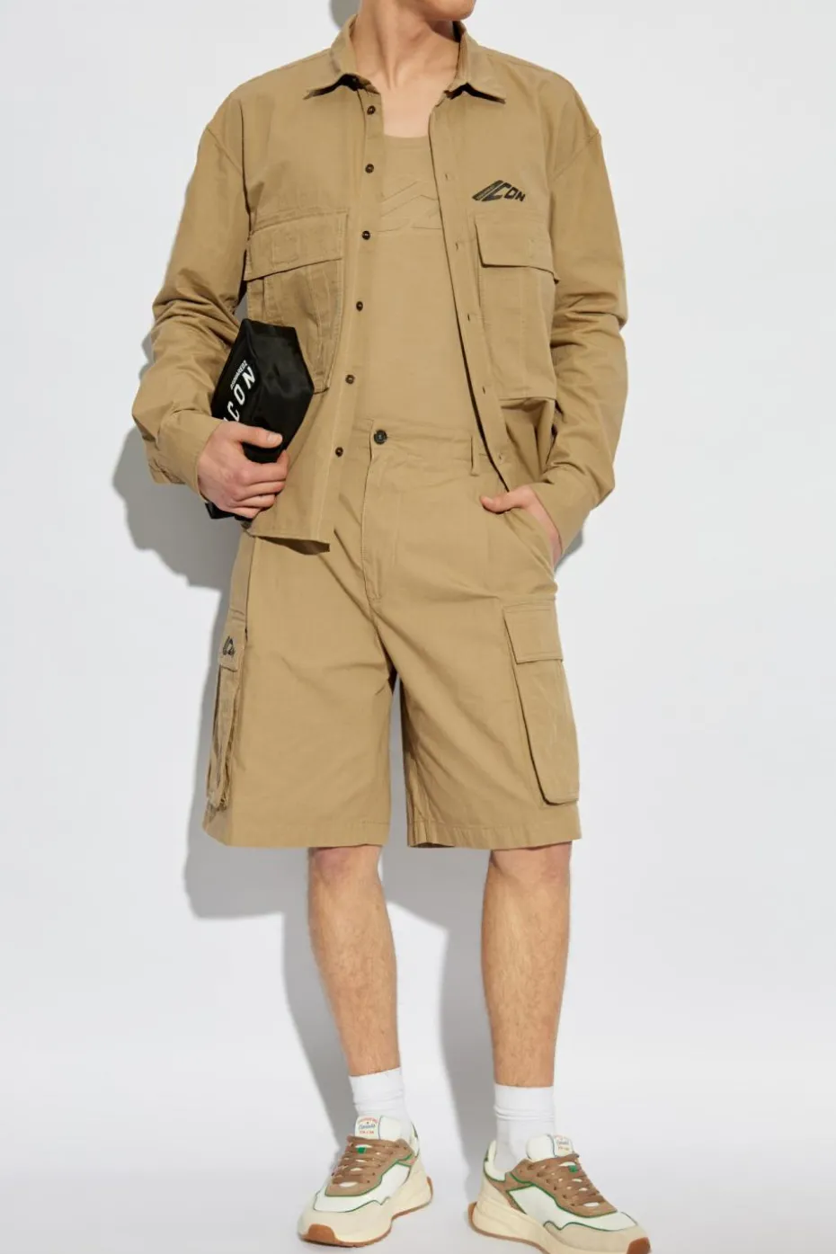 Dsquared2 ZIELONY Koszula z logo