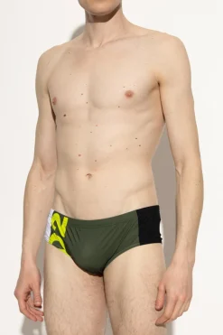 Dsquared2 ZIELONY Slipy kąpielowe