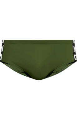 Dsquared2 ZIELONY Slipy kąpielowe z logo