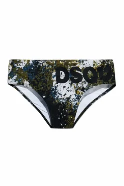 Dsquared2 ZIELONY Slipy kąpielowe